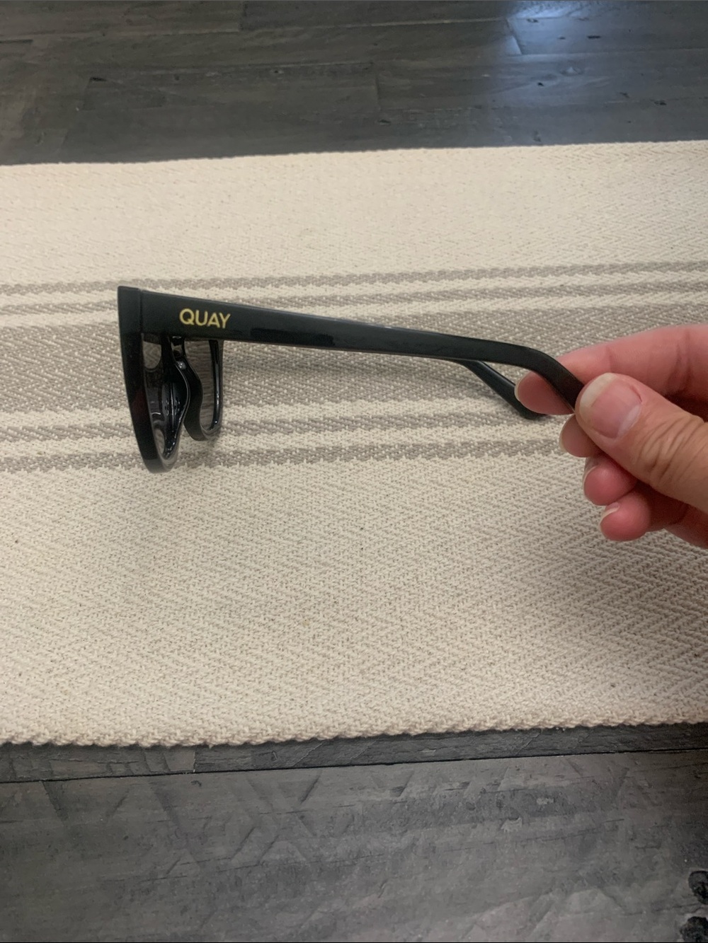 Quay Australia Noosa Black Oversized Cat-Eye Sunglasses - Picture 6 of 6
